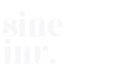 sine inverse white logo